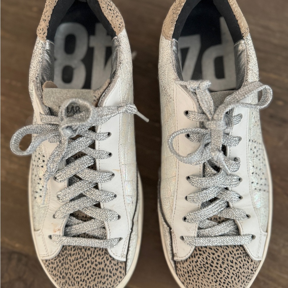 P448 white sneakers